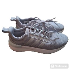 Adidas Womens Racer TR21 Running Shoes Sneakers Gray Silver Sz 8.5 Cloud Foam